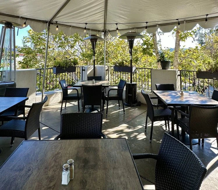 30" X 48" Weathered HPL Restaurant Patio Table Top