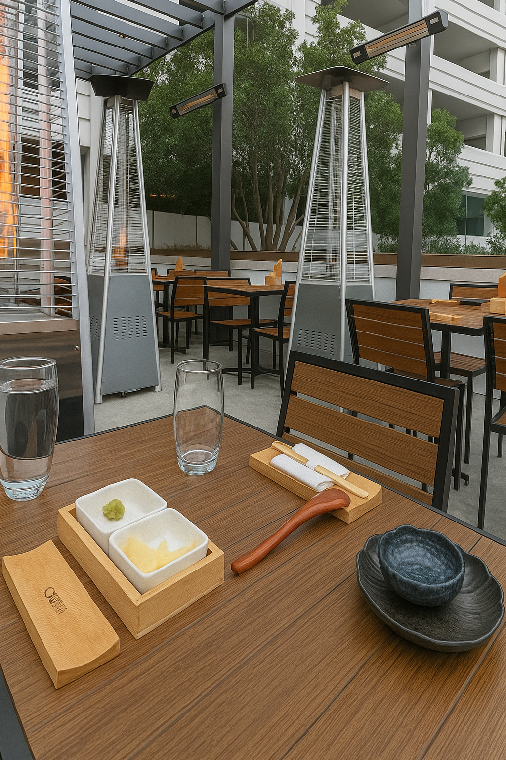 Pecan/Black  Andres Aluminum Top