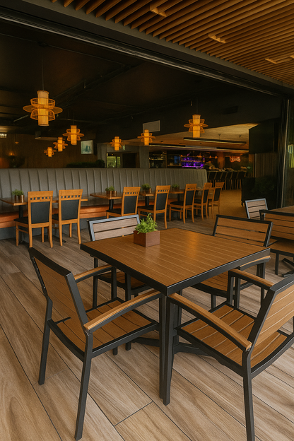 Pecan/Black  Andres Aluminum Top