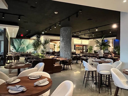 Nathan Upholstered Metal Bar Stool