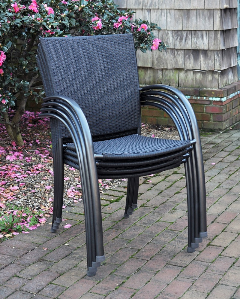Pilano Arm Chair w/ Black Weave