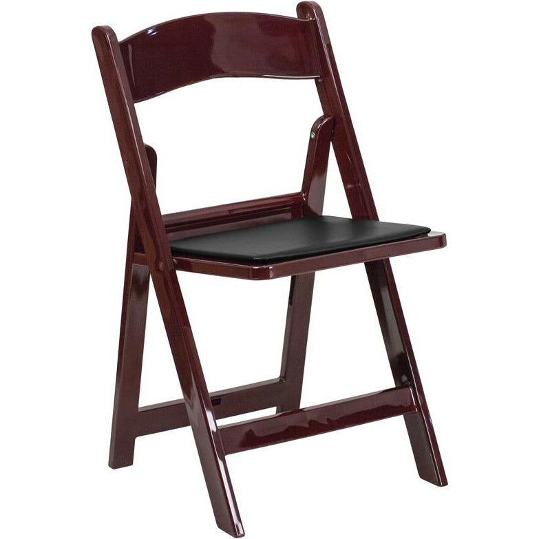 Resin Folding Chair with Vinyl Padded Seat