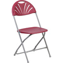 Plastic Fan Back Folding Chair