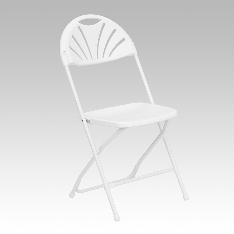 Plastic Fan Back Folding Chair