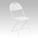 Plastic Fan Back Folding Chair