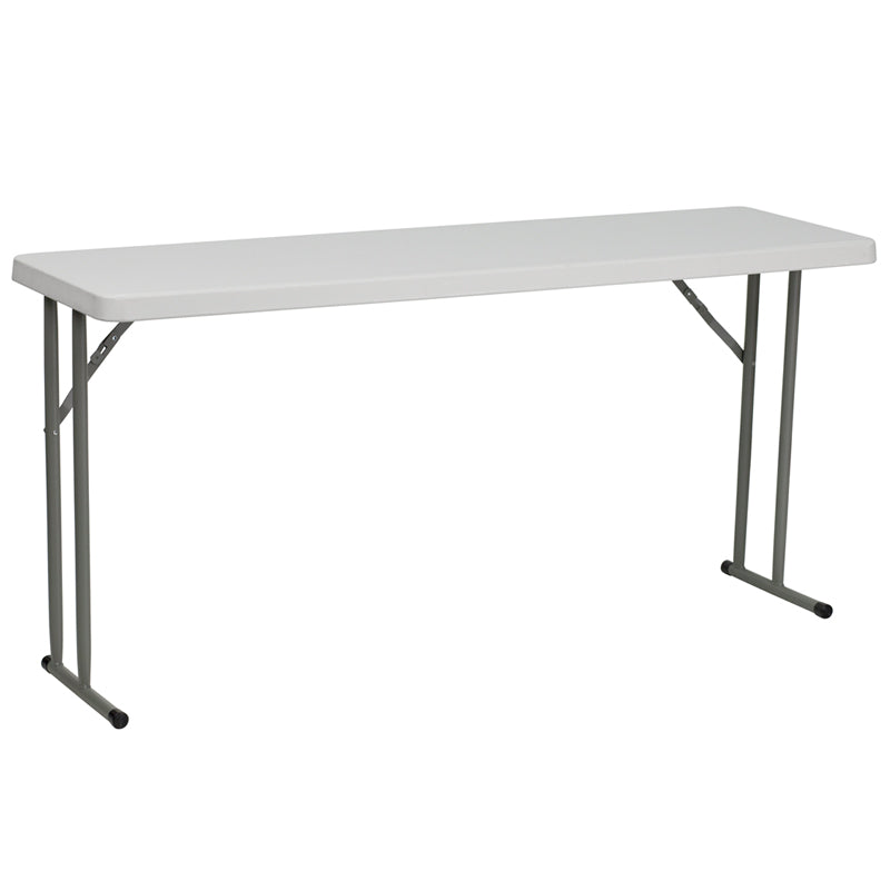 Granite White Plastic Folding Training Table