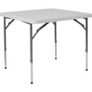 Rectangular Granite White Plastic Folding Table