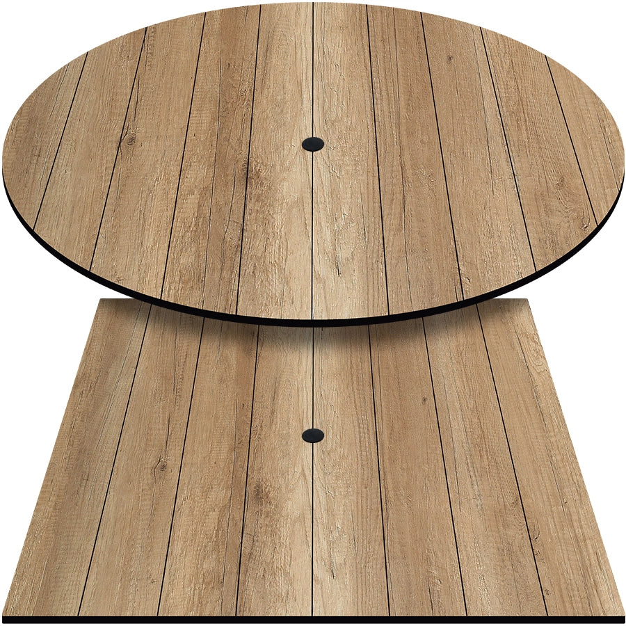 Rustic Oak  Outdoor High Pressure Laminate Top