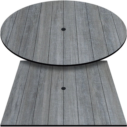 Weathered Wood  Outdoor High Pressure Laminate Top