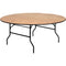 Wood Folding Banquet Table with Clear Coated Finished Top